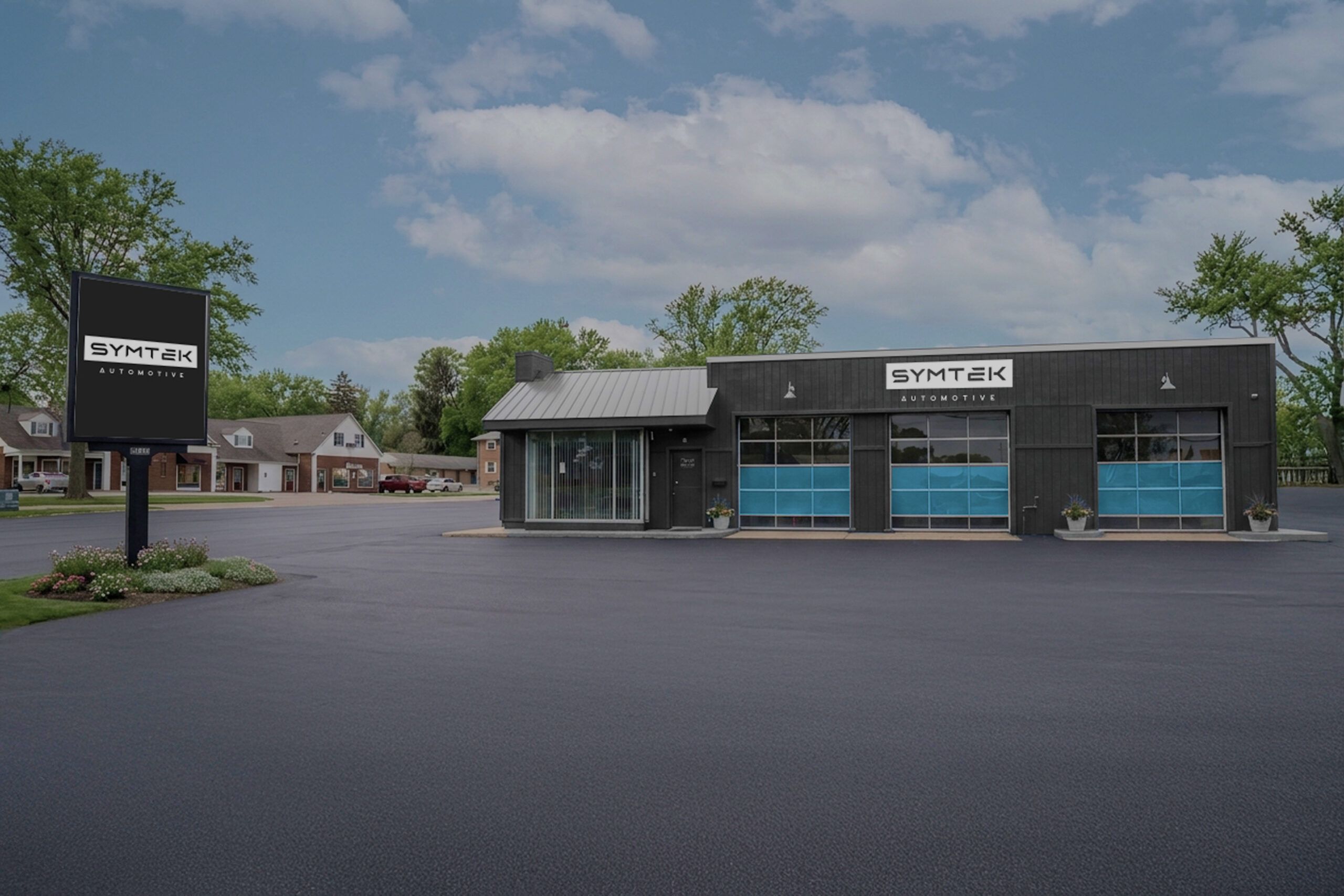 Symtek Automotive shop exterior in Canton, OH