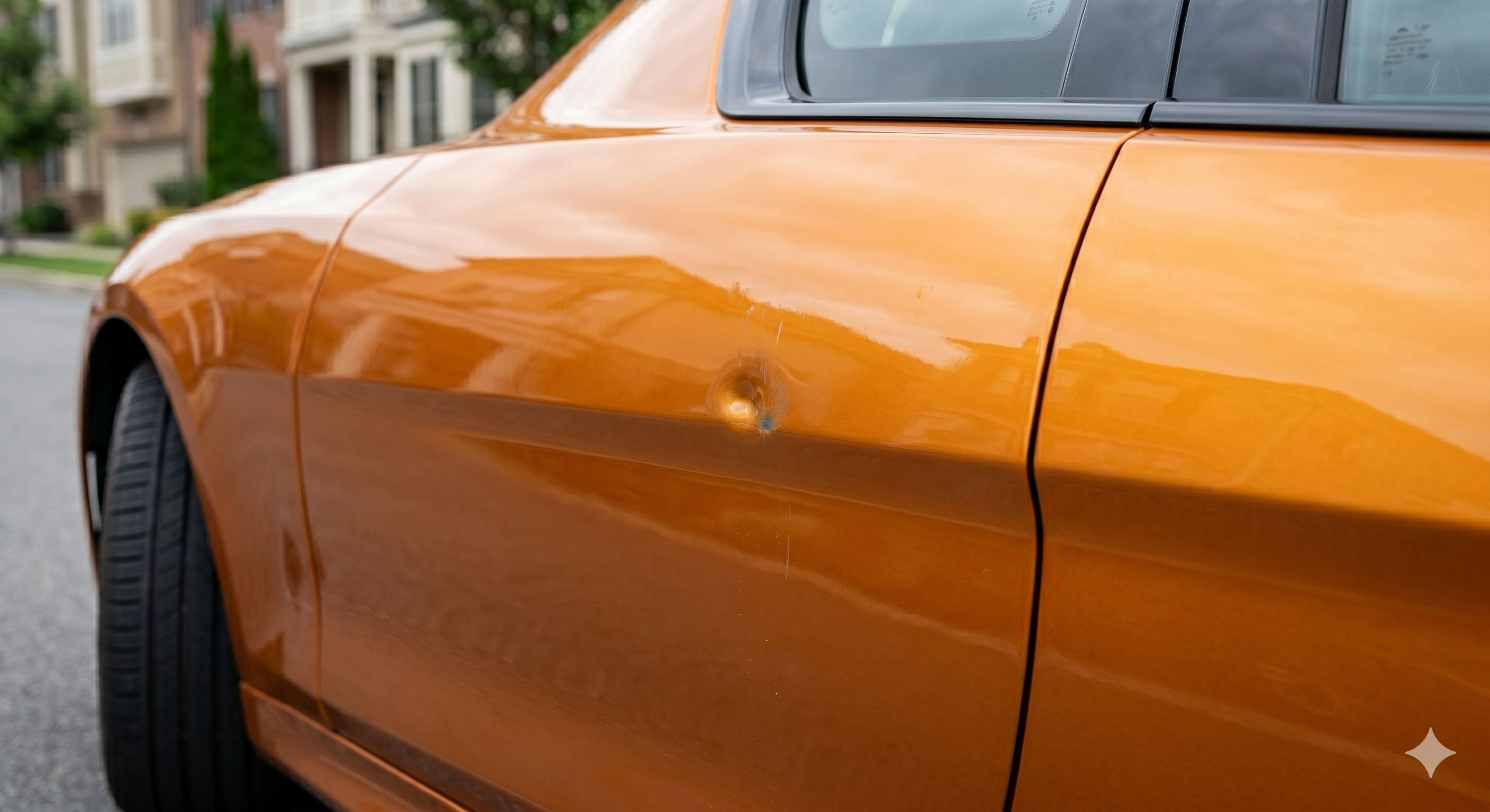 Door dings from parking lots